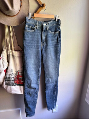 EVERLANE The Way-High Skinny Jean Women's Skinny Jeans in Blue, size 27